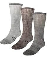 3 Pairs Thermal 80% Merino Wool Socks Thermal Hiking Crew Winter Men's Women's