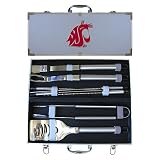 Washington State Cougars 8pc. BBQ Set w/Case - NCAA College Athletics - Fan Shop Merchandise