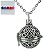 Glow Bead Ball Pendant Butterfly Locket Necklace for Fragrance Aromatherapy Essential Oil Diffuser