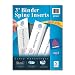 Avery 3 Inch Binder Spine Inserts, White, Pack of 15 (89109)