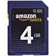 AmazonBasics SDHC Class 10 4 GB Secure Digital Card