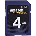 AmazonBasics SDHC Class 10 4 GB Secure Digital Card