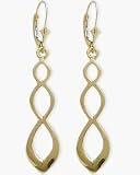 10 Karat Celtic Style Yellow Gold Earrings