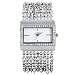 Anne Klein,AK Anne Klein Women's 109707WTSV Swarovski Crystal Silver-Tone Rectangular Shape Chain Bracelet Watch,AK Anne Klein,109707WTSV,ANNE KLEIN-10485