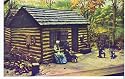 BLACK AMERICANA POSTCARD -- GW CARVER CABIN