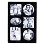 Lawrence Frames Black Wood Multi 6 Opening Picture Frame