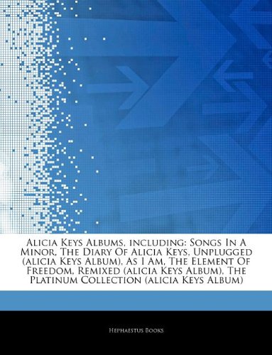 Alicia Keys Albums, including: Songs In A Minor, The Diary Of Alicia Keys, Unplugged (alicia Keys Album), As I Am, The Element Of Freedom, Remixed. The Platinum Collection (alicia Keys Album)