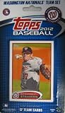2012 Topps Washington Nationals Factory Sealed Special Edition 17 Card Team Set; Cards Are Numbered WAS1 Through WAS17 and Are Not Available in Packs. Players Included Are Stephen Strasburg, Jayson Werth, Ryan Zimmerman, Adam Laroche, Drew Storen and Others Plus a Stadium Card of Nationals ParkTM.