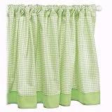 Tadpoles Basics Gingham Rod Pocket Window Valance, Green by Tadpoles