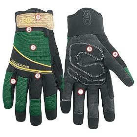 Custom LeatherCraft 185XL Glove, Landscaper, Extra-Large by Custom Leather Craft