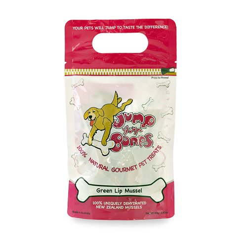 More image Jump Your Bones Green Lip Mussel Dog Treats