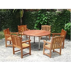 Round Table 180 cm 6 Ward Armchair by