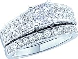 0.77CT-DIA INVISIBLE BRIDAL SET