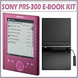 Sony PRS-300RC Digital Reader Pocket Edition in Rose With Sony Premium Protective Cover w/ Built-in Reading Light