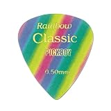 Pickboy Vintage Pick, Rainbow, Cellulose, 0.50mm, 50 picks
