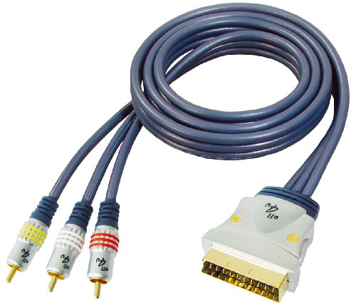 All4u BBVM 11 Videokabel (Scartstecker - 3x Cinchstecker, Cinch > Scart, verchromter Vo Preisvergleich