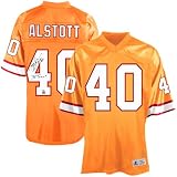 NFL Tampa Bay Buccaneers #40 Mike Alstott Autographed Authentic Jersey - Orange Glaze
