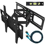 Cheap Cheetah Mounts Plasma LCD Flat Screen TV Articulating Full Motion Dual Arm Wall Mount Bracket For 32-65