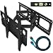 Cheetah Mounts Plasma LCD Flat Screen TV Articulating Full Motion Dual Arm Wall Mount Bracket For 32-65