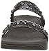 FitFlop Women's Biker Chic Slide Dress Sandal, All Black, 9 M US