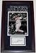 Derek Jeter Autographed/Hand Signed Card CUSTOM FRAMED with a New York Yankees 8x10 Photo
