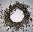 24" Pussywillow Spiral Wreath