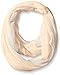 D&Y Women's Mesh Panel Solid Crinkle Loop Scarf