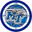 Middle Tennessee State Blue Raiders (MTSU) Suntime 12" Dimension Glass Crystal Wall Clock