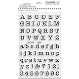 Stampendous SSC014 Perfectly Clear Polymer Stamps, Typewriter Alphabet