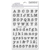 Stampendous SSC014 Perfectly Clear Polymer Stamps, Typewriter Alphabet