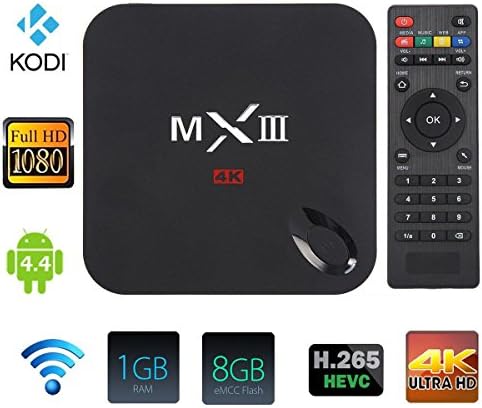 MXIII MX3 HD 4K Smart TV Box Android 4.4 S812 Quad Core 1G+8G WiFi Media Player