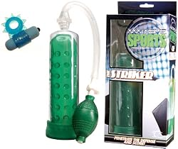A PENIS PUMP Vibrating Silicone Stamina Builder Double Power Erection Aid Kit