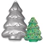 Wilton Iridescent Silver Non-Stick Holiday Tree Easy Step-by-step Directions Cake Pan (2105-1517, 1997) Retired