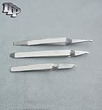 3 Bracket Removing / Placing Tweezer Plier Orthodontic Dental Instruments