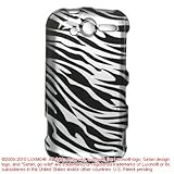 HTC MyTouch HD Crystal Design Case - Silver Zebra Design