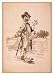 Historic Theater Poster (L), Tramp smoking cigar with cane over arm