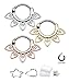 PIERCE ME (3pcs) Tribal Fan with Clear Gems Septum Clickers N132