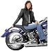 River Road Womens Laredo All Leather Motorcycle Jacket Medium