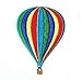 Colorful Striped Hot Air Balloon Iron on Embroidered Patch