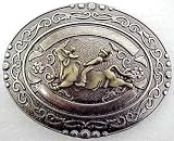 Antiqued Bull Rider Western Belt Buckle Rodeo