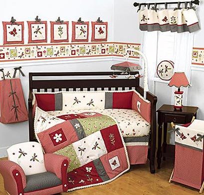 Lambs & Ivy Secret Garden 6 Piece Bedding Set