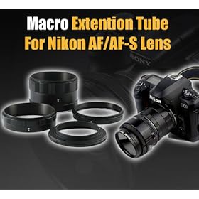 GUMP Macro Extension Tube Ring for Nikon DSLR Camera D3 D3S D3X D90 D3000 D3100 D5000 D5100 D7000 Compatible with All Nikon DSLR/SLR F-Mounted Cameras