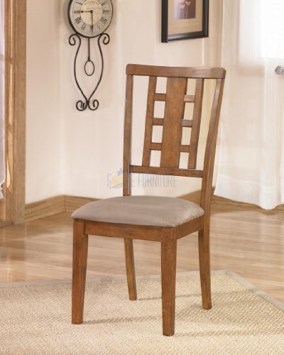 Set of 2 Medium Brown Dining Side Chair by Ashley Furniture