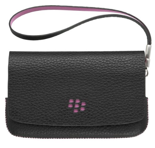 BlackBerry 9800 Folio Handytasche, schwarz/pink Preisvergleich