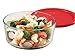 Pyrex 1110141 18pc Glass Food Storage with Multi-colored Lids