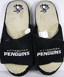 Pittsburgh Penguins NHL 2011 Open Toe Two Tone Hard Sole Slippers - M