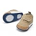 Weixinbuy Baby Boy's Canvas Soft Sole Sneaker High Shoe Khaki L