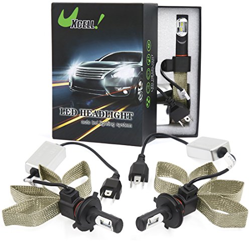 uxcell® 120W H4 9003 Hi/low LED Headlight Kit 6000K 16000LM Philips LED Bulbs for Headlight Replacement (Set of 2)