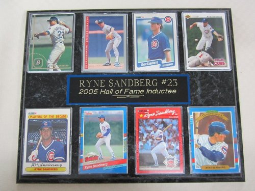 Chicago Cubs Ryne Sandberg 8 Card Plaque