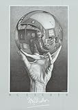 IMAGE OF Hand with Sphere Finest LAMINATED Print M.C. Escher 20x28